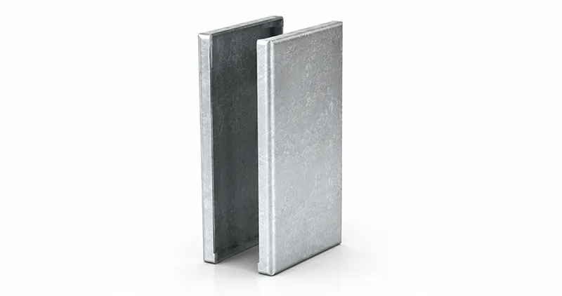 Coulisse galvanisée 40×30×40×2